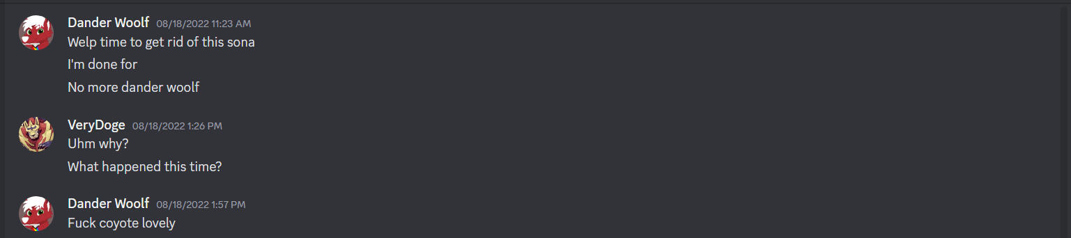 Complaining about a community hating him after a false copyright strike. (1)
